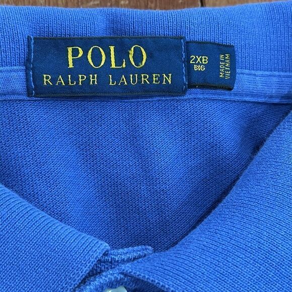 Polo by Ralph Lauren Men's Blue Polo Golf Shirt size 2XB - Picture 3 of 7